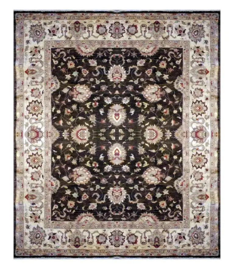One Of The Kind Pakistani Hand-Knotted Rug 8'8" x 7'7"
